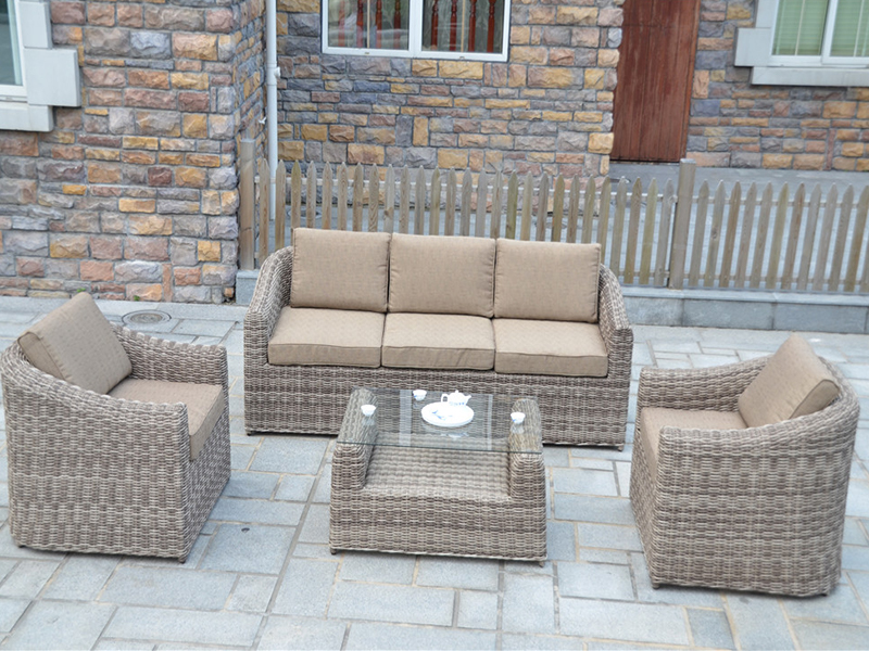 طقم أرائك الروطان، طقم أرائك ألومنيوم 4 قطع YQR-418-2