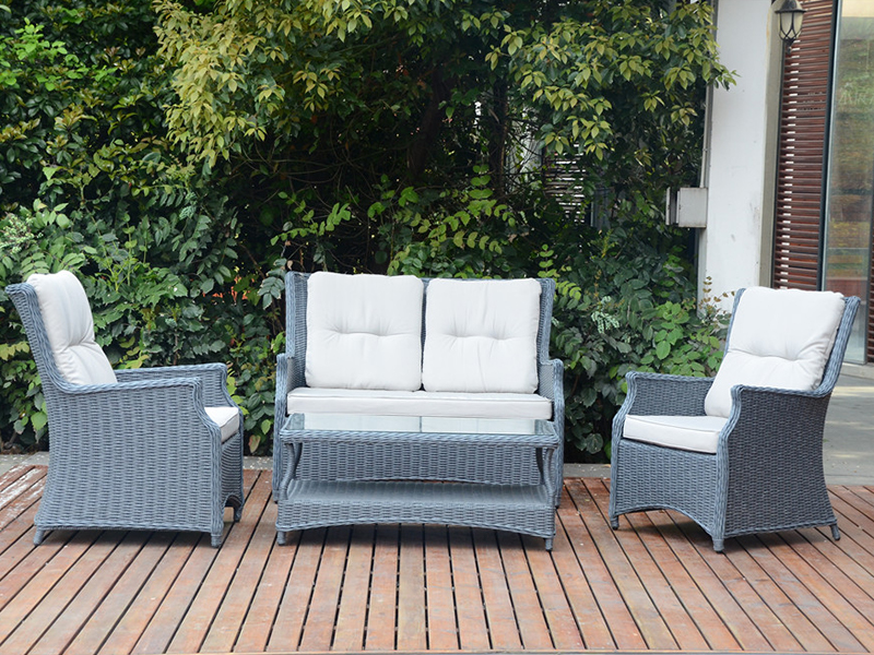 4pcs مجموعة أريكة الروطان ، سوق الأثاث الأوروبي Rattan Furniture YQR-496